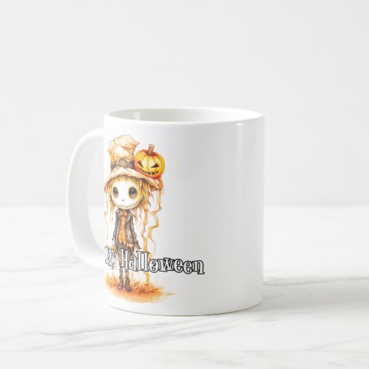 Mug Écart d'automne mignon | Bonne Halloween (Devant gauche)