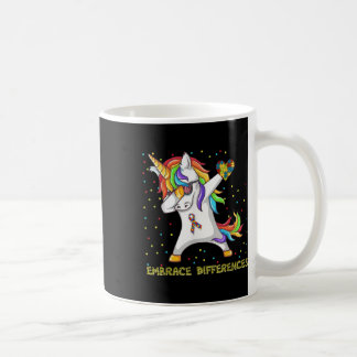 Mug Écarts de la licorne Dabbing Puzzle Autisme