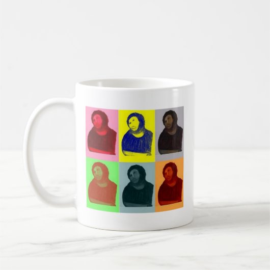 Mug Ecce homo - style d'art de bruit (Gauche)