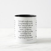 Mug Ecclésiaste 3:11 KJV Bible Verse Deux Tons (Centre)