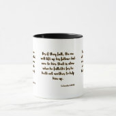 Mug Ecclésiaste 4:10 KJV Bible Écriture Deux Tons (Centre)