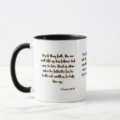 Mug Ecclésiaste 4:10 KJV Bible Écriture Deux Tons (Gauche)