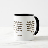 Mug Ecclésiaste 4:10 KJV Bible Écriture Deux Tons (Devant droit)