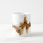 Mug ECG Coffee Stain Art Nuring (Centre)