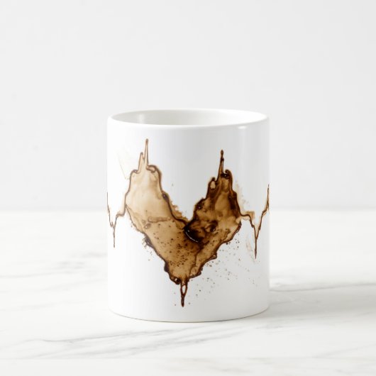 Mug ECG Coffee Stain Art Nuring (Centre)