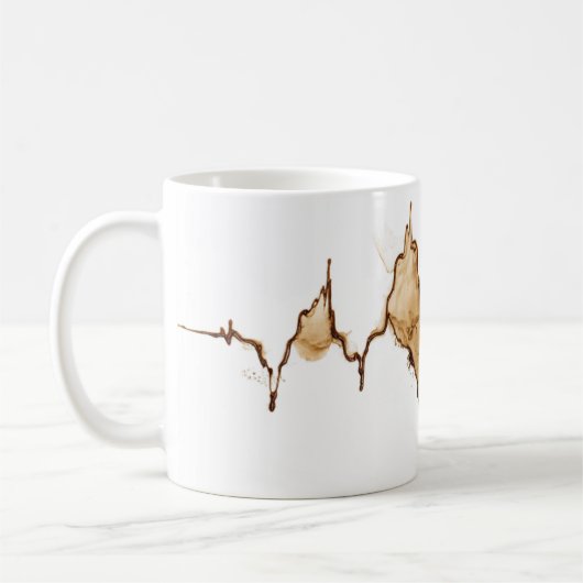 Mug ECG Coffee Stain Art Nuring (Gauche)