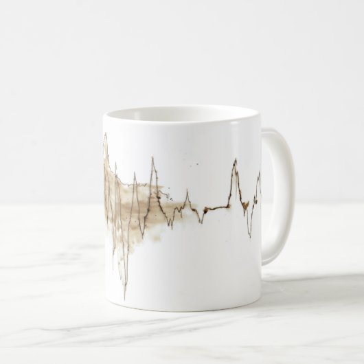 Mug ECG Coffee Stain Art Nuring Cat (Devant droit)