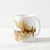 Mug ECG Coffee Stain Art Nuring Cat (Devant droit)