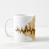 Mug ECG Coffee Stain Art Nuring Cat (Gauche)