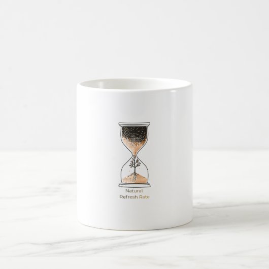 Mug Échanger des pixels contre des pétales - Sablier m (Centre)