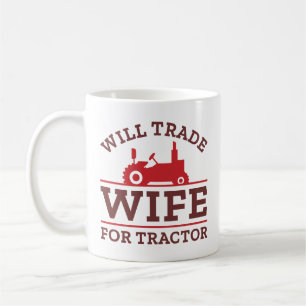 Mug Échangerai femme contre tracteur