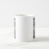 Mug Échantillonneur en tricot boho monochrome | Géomét (Centre)