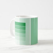 Mug Échantillons de peinture vert brillant (Devant gauche)