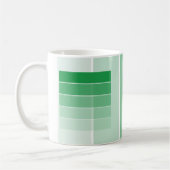 Mug Échantillons de peinture vert brillant (Gauche)