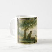 Mug Échapper au travail à distance de la nomade numéri (Devant gauche)