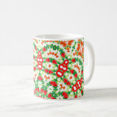 Mug Écharpe Bandana de Mode Orange Vert Clair (Devant droit)