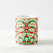 Mug Écharpe Bandana de Mode Orange Vert Clair (Centre)