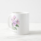 Mug Écharpe de maman fleur de naissance de février ins (Devant gauche)