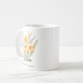 Mug Écharpe de maman fleur de naissance de mars inspir (Devant gauche)