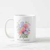 Mug Écharpe de maman fleur de naissance de septembre i (Gauche)