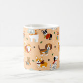 Mug Écharpes festives d'hiver pour chiots (Centre)