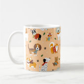 Mug Écharpes festives d'hiver pour chiots (Gauche)