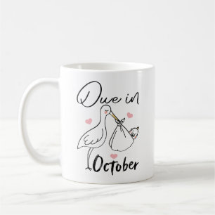 Mug Échéance En Octobre Cute Swan Transportant Un Nouv