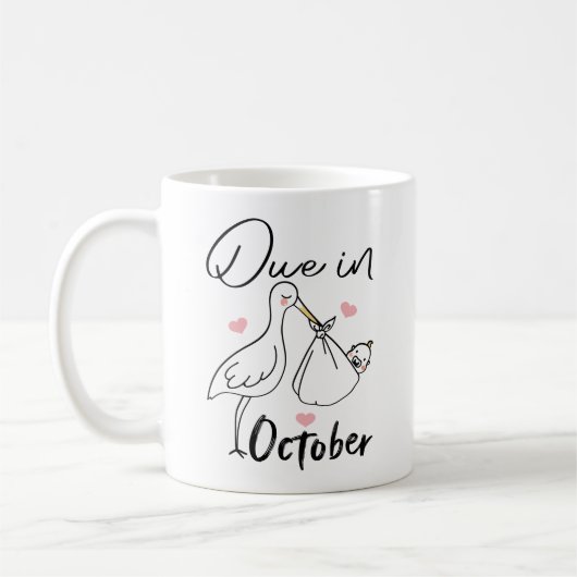 Mug Échéance En Octobre Cute Swan Transportant Un Nouv (Gauche)