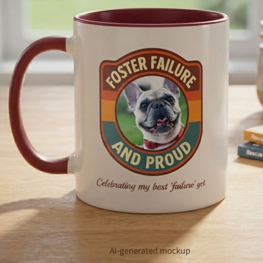 Mug Échec d'adoption et fier cadeau rétro pour refuge