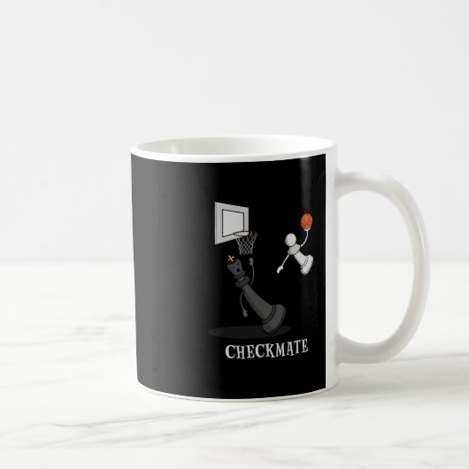 Mug Échec drôle de mat Échiquier de jeu Roi Pion (Droite)