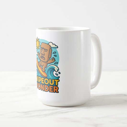 Mug Échec du Surf Wipeout Moai Chibi (Devant droit)