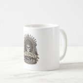 Mug Échec et mat Roi Crâne Échecs Vintage (Devant droit)