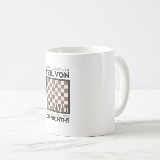 Mug Échecs amusants (Devant droit)