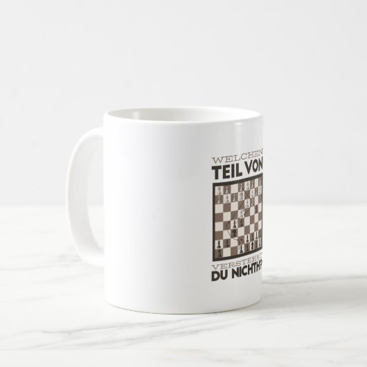 Mug Échecs amusants (Devant gauche)