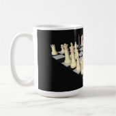 Mug Échecs avec morceaux d'échecs - Musique personnali (Gauche)