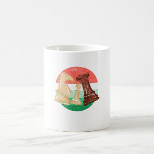 Mug Échecs - Cadeau de pièces d'échecs pour joueur d'é