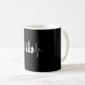 Mug Échecs - Chess Heartbeat (Devant droit)