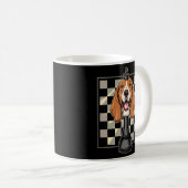 Mug Échecs de chiens Basset Hound (Devant droit)
