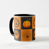 Mug Échecs d'Halloween (Devant gauche)