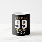 Mug Échecs - Échecs est une tactique à 99% (Centre)