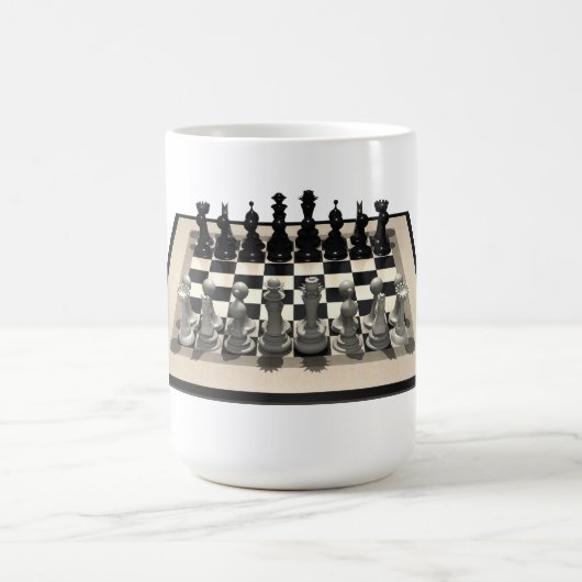 Mug Échecs et pièces d'échecs : (Centre)