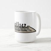 Mug Échecs et pièces d'échecs : (Devant droit)