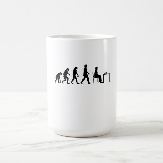 Mug Échecs - Évolution du joueur d'échecs (Centre)