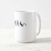 Mug Échecs - Évolution du joueur d'échecs (Devant droit)