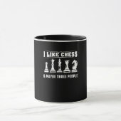 Mug Échecs - J'aime les échecs (Centre)