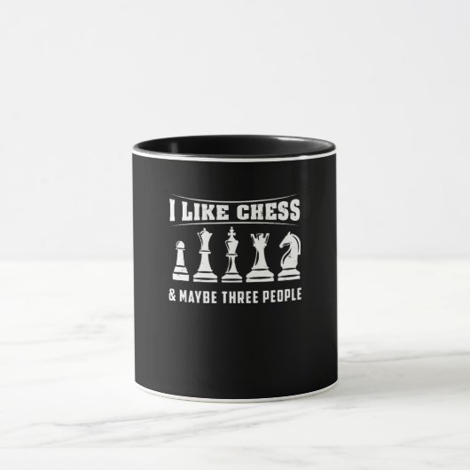 Mug Échecs - J'aime les échecs (Centre)