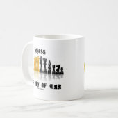 Mug Échecs l'art de la guerre (police gothique) (Devant gauche)