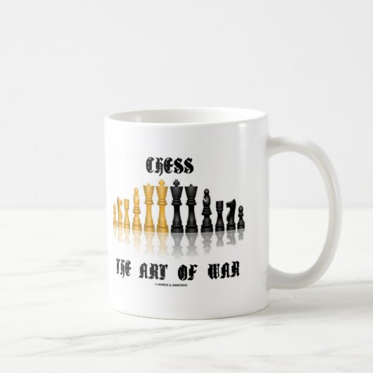Mug Échecs l'art de la guerre (police gothique) (Droite)