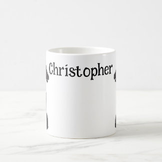 Mug Échecs noirs vintages (PERSONNALISER)