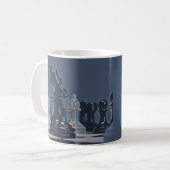 Mug Échecs - photo Cool bleu (Devant gauche)